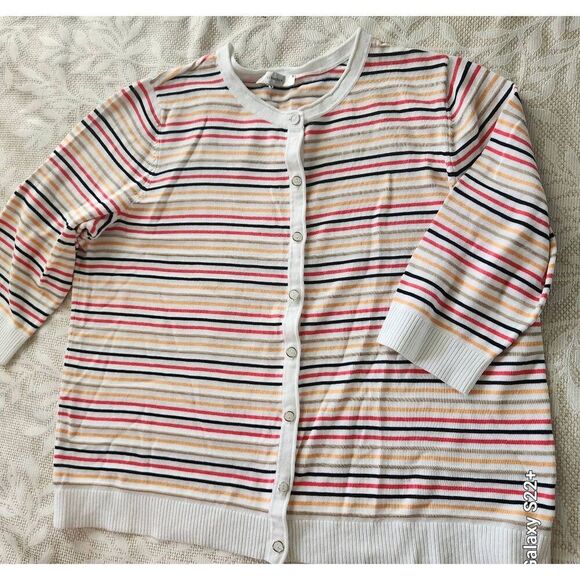 C17 CJ Banks button-up knit short sleeved cardigan - Picture 1 of 7